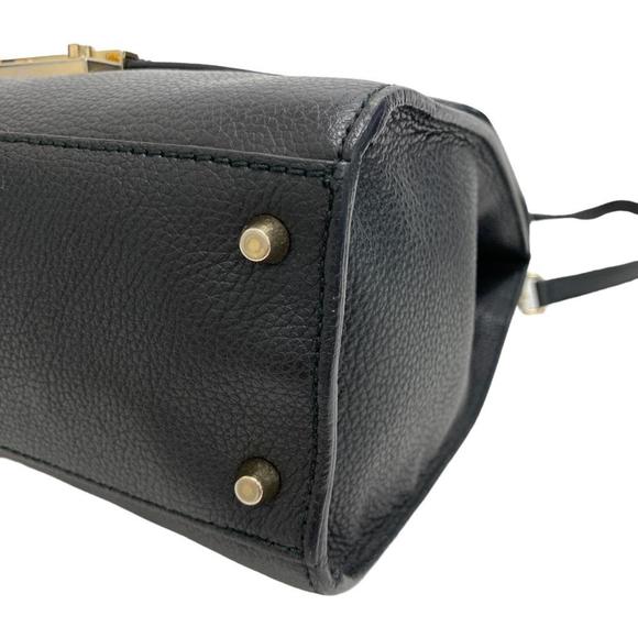 FURLA Metropolis 2WAY Hand Shoulder Bag Handbag Black Ladies - Picture 5 of 10